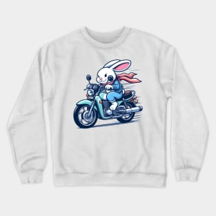 Biking rabbit Crewneck Sweatshirt